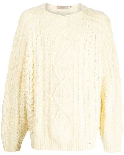 Fear Of God Cable-knit Long-sleeve Jumper - Natural