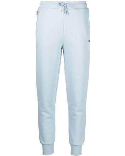 Woolrich Pantalon de jogging skinny à logo imprimé - Bleu