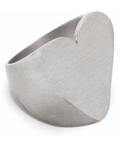 Zadig & Voltaire Idol Heart-motif Ring - Gray