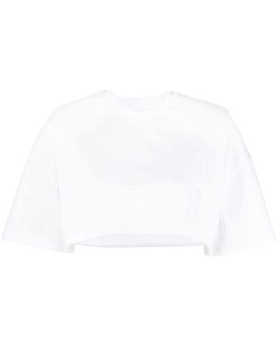 JACOB LEE Extreme Crop T-shirt - White