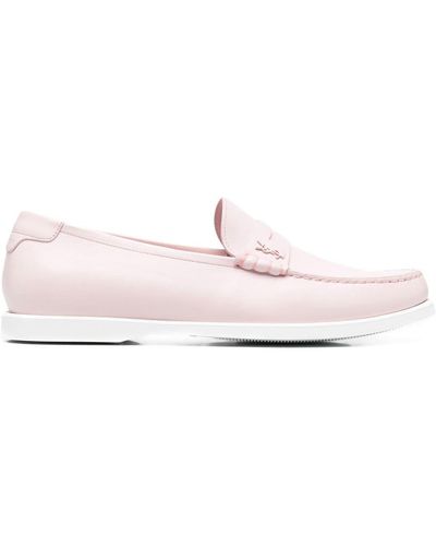 Saint Laurent Penny-slot Loafers - Pink
