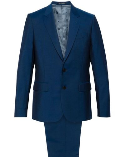 Paul Smith Costume à simple boutonnage - Bleu