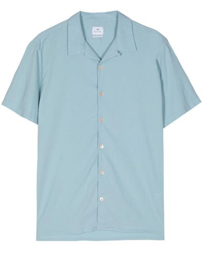 PS by Paul Smith Short-sleeved organic cotton shirt - Blau