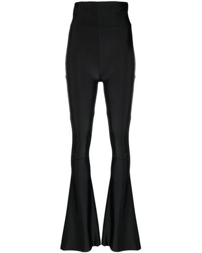 Atu Body Couture Extra-high-waist Flared Trousers - Black