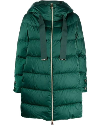 Herno Hooded Feather-down Padded Coat - Green