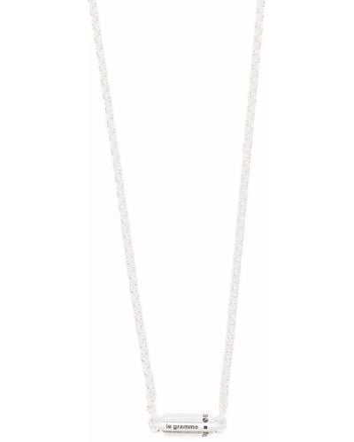 Le Gramme 10g Segment Necklace - Metallic