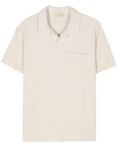 Altea Terry-cloth Polo Shirt - Natural