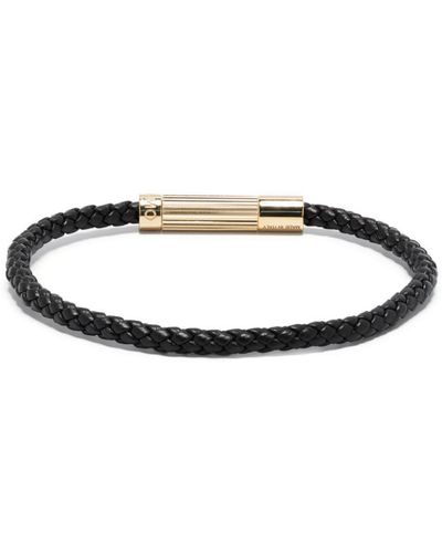 Ferragamo Gevlochten Leren Armband - Wit