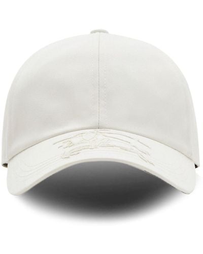 Burberry Ekd-embroidered Baseball Cap - White