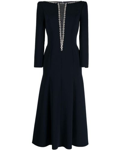 Jenny Packham Vera crystal-embellished dress - Nero