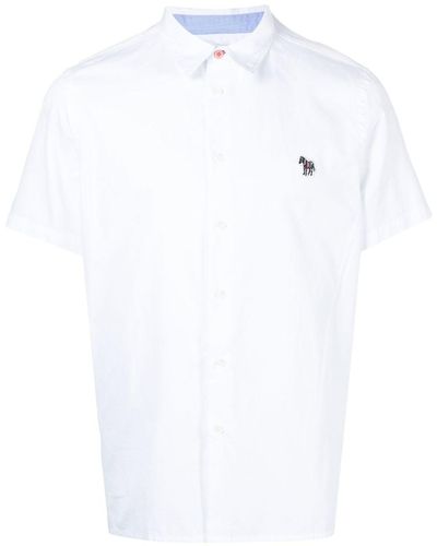 PS by Paul Smith Camisa con logo - Blanco