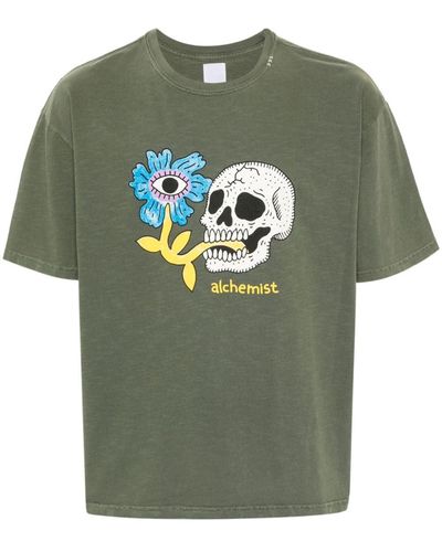 Alchemist T-shirt en coton à imprimé graphique - Vert