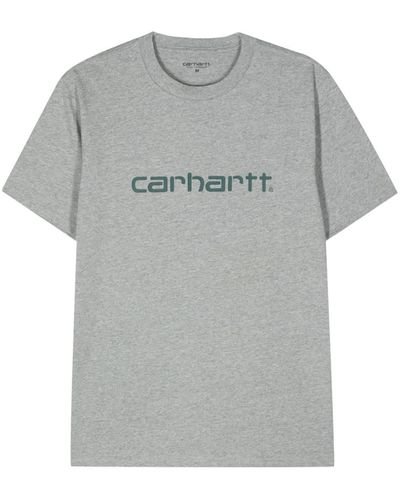 Carhartt T-shirt Met Logoprint - Grijs