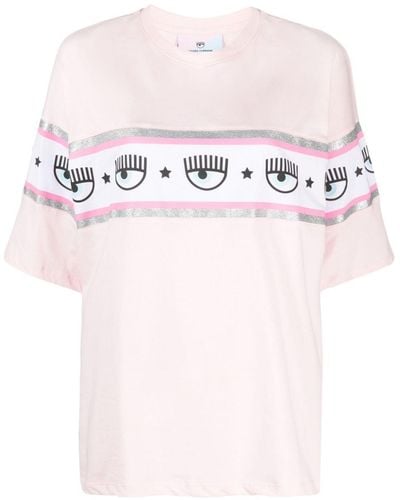 Chiara Ferragni Maxi Logomania T-Shirt - Pink