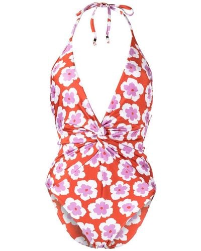 PATBO Windflower Plunge Swimsuit - Red