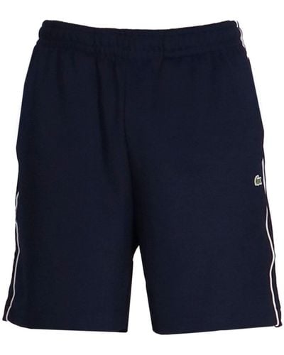 Lacoste Stripe Detail Track Shorts - Blue