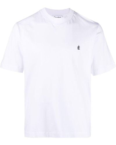 Etudes Studio T-Shirt aus Bio-Baumwolle mit Logo - Weiß