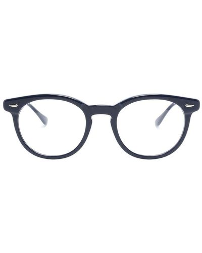 Ray-Ban Rb2180v ラウンド眼鏡フレーム - ブルー