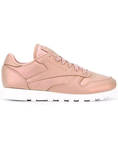 Reebok Classic Leather Pearlized Trainers - Pink