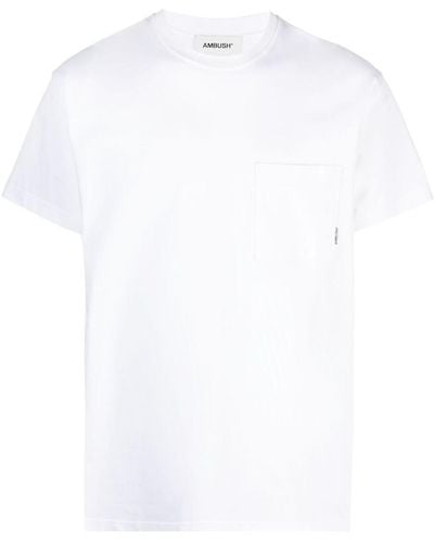 Ambush T-Shirt mit Brusttasche - Weiß
