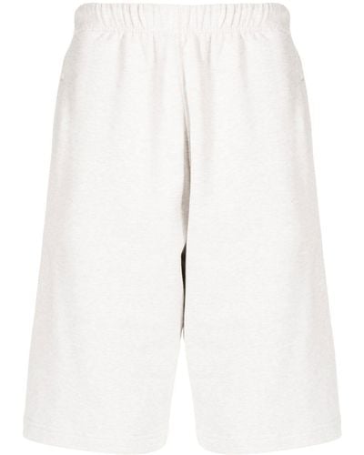 KENZO Pantalones cortos de chándal con logo bordado - Gris