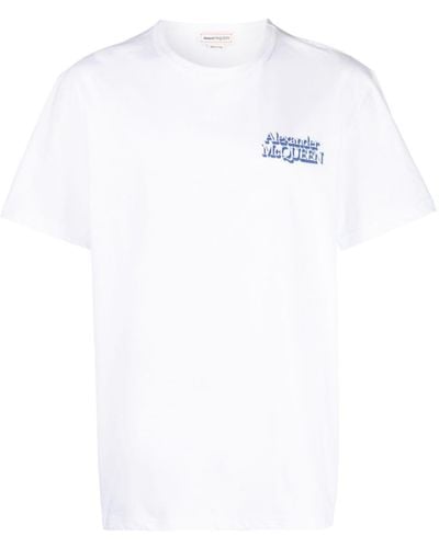 Alexander McQueen T-shirt con stampa - Bianco