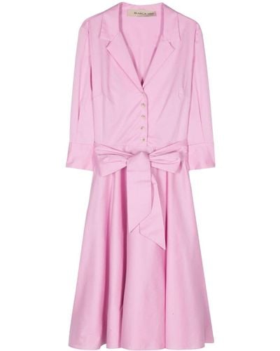 Blanca Vita Allamanda Poplin Midi Dress - Pink