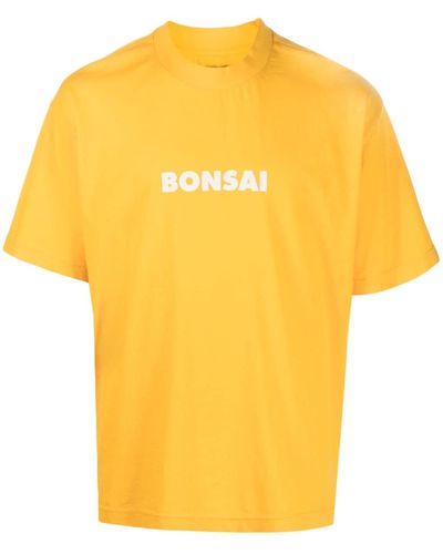 Bonsai T-shirt à logo imprimé - Jaune