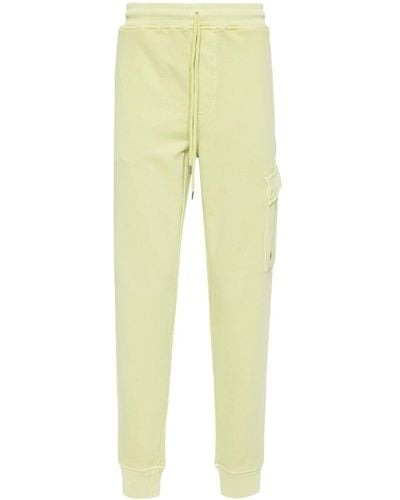 C.P. Company Lens-detailed Cotton Track Trousers - Yellow