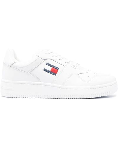 Tommy Hilfiger Retro Basketball Sneakers - Weiß