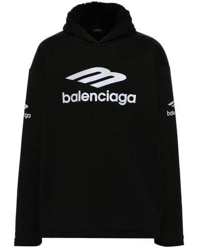 Balenciaga 3b Sports Icon パーカー - ブルー