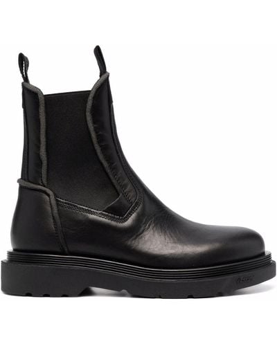 Buttero Leather Chelsea Boots - Black