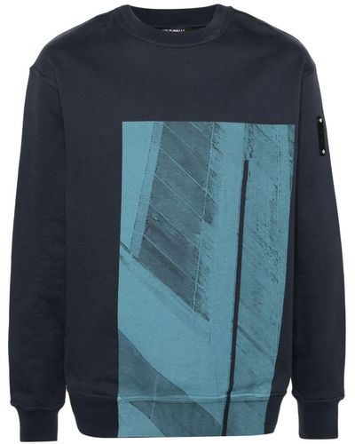 A_COLD_WALL* Strand Screen-printed Sweatshirt - Blue