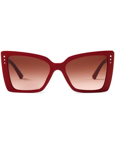 Jimmy Choo Lorea Cat-eye Sunglasses - Red