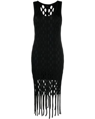 Pinko Kill Bill Maxi-jurk Met Uitgesneden Details - Zwart