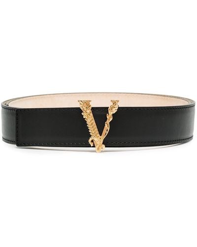 Versace Cinturón Virtus - Negro
