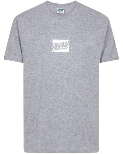 Stadium Goods Boxed Tilt Logo "heather Grey" T-shirt - Gray