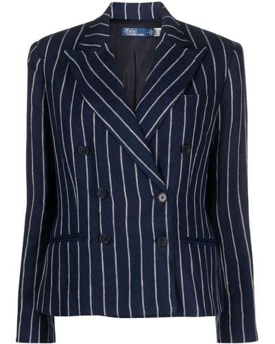 Polo Ralph Lauren Gestreepte Blazer - Blauw