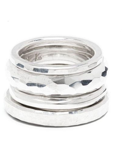 Werkstatt:münchen Ring aus Sterlingsilber - Grau