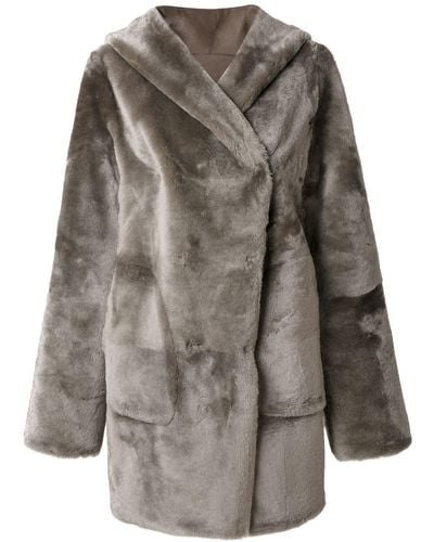 Sylvie Schimmel Hooded Coat - Gray