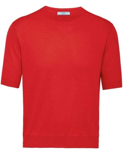 Prada Fine-knit Cashmere Jumper - Red