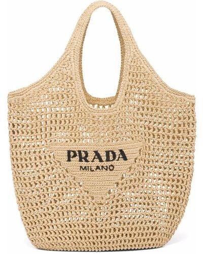 Women's Prada Beach bag tote and straw bags | Lyst - Page 2