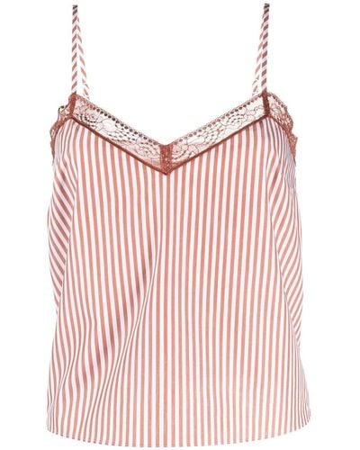 Eres Matins Striped Camisole Top - Pink