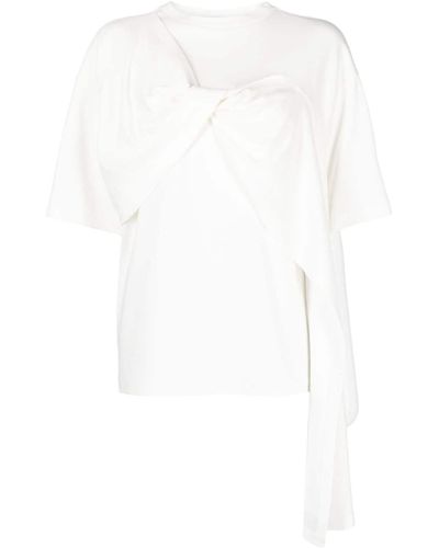 Goen.J Twist-detail Cotton T-shirt - White