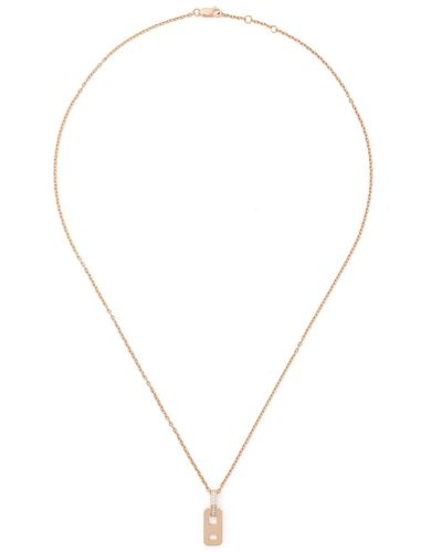 AS29 18kt Rose Gold Dna Diamond Mini Necklace - Metallic
