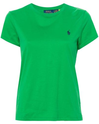Polo Ralph Lauren Crew Neck T-shirt With Horse - Green