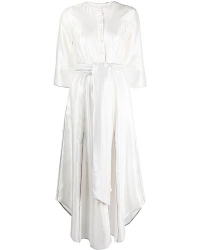 Baruni Wendy Detachable-sleeve Dress - White