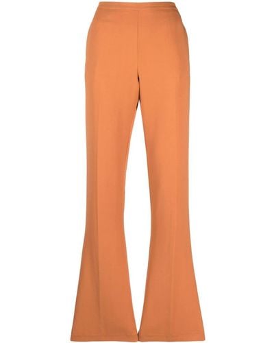 Forte Forte Pantalones de vestir con pinzas - Naranja