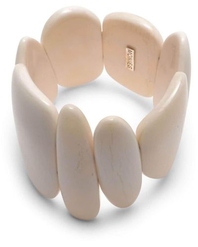 Monies Myster Bone Bracelet - White