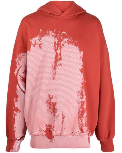 A_COLD_WALL* Sweater Met Tie-dye Print - Rood
